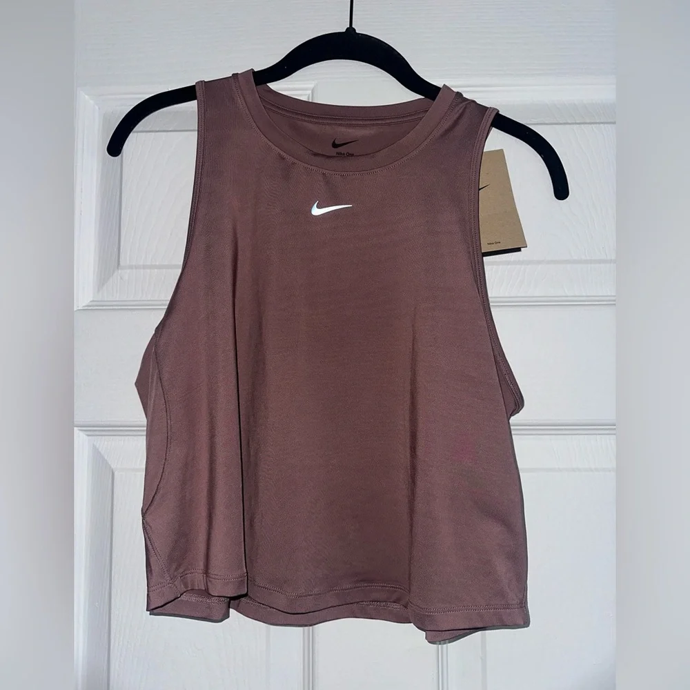 Nike Women's Dri-FIT Cropped Tank Top - Picture 1 of 7